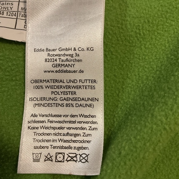 Eddie Bauer First Ascent Stormdown 800 Women’s Vest Green Full Zip - Picture 10 of 12